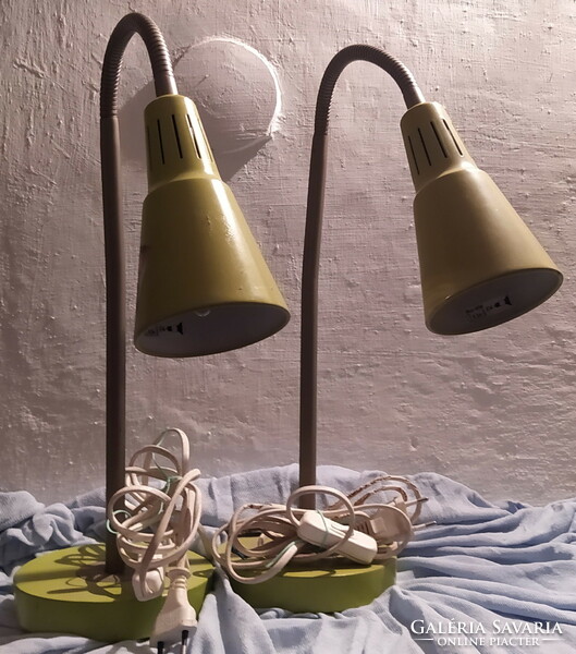 Retro 2 pcs. Flexible table industrial lamp, workshop lamp, desk lamp