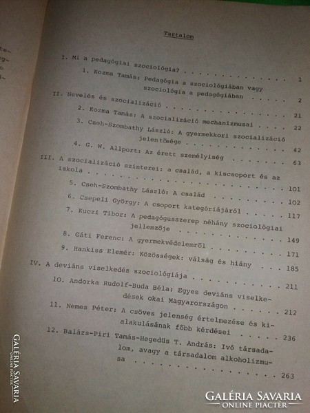 1985.Dr. Csirikné dr. Czachesz Erzsébet PEDAGÓGIAI SZOCIOLÓGIA egyetemi tankönyv képek szerint JATE