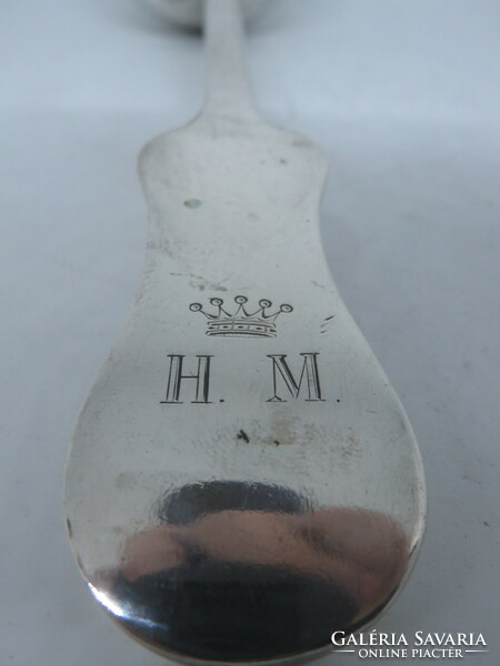 13 Latos antique silver milk jug. Pest, 1866, Czech pal