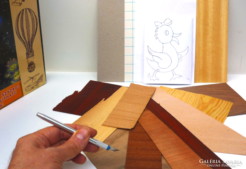 Do it yourself: a creative box for making faintarsia. For children and grandparents
