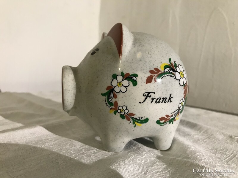 Retro Kerámia Malacpersely. Frank Vintage Piggy Bank