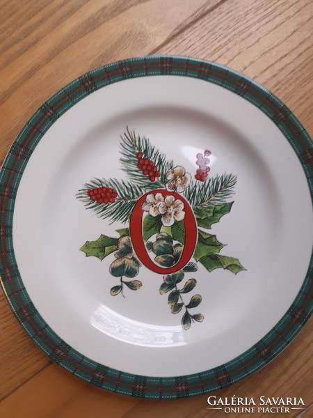 ROYAL GALLERY gyönyörű karácsonyi tányér "N"O"E"L