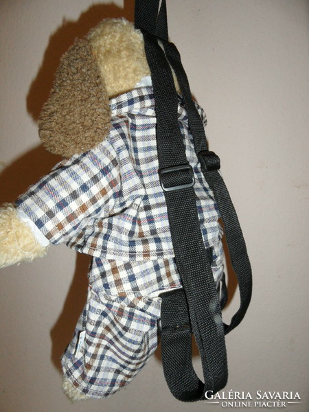 Plush dog backpack