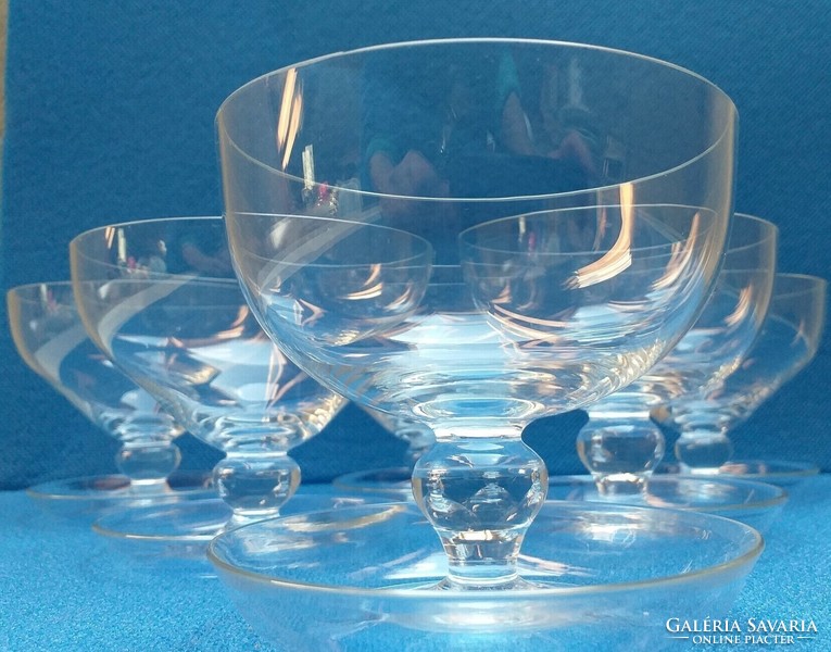 Finnish designer glass: saara hopea dessert footed glass glass bowl - 6 pcs.-Art&decoration