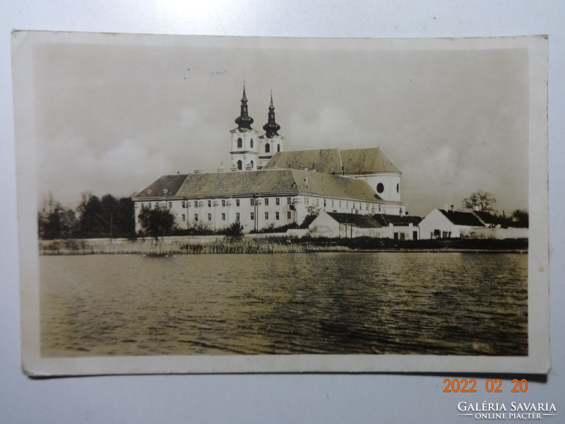 Régi képeslap: Sasvár, Felvidék, 1950