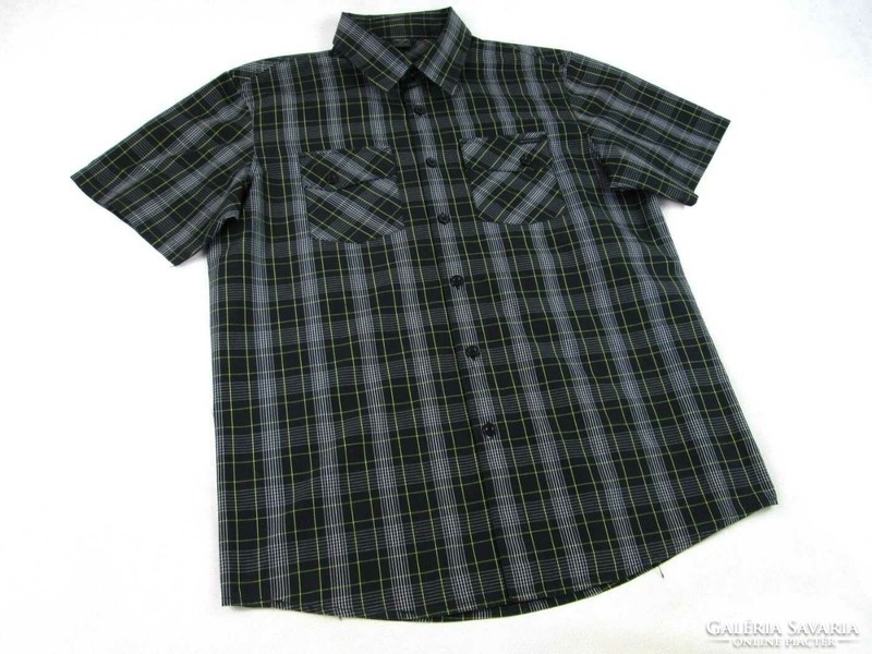 Original oakley (s) elegant checkered short sleeve men's shirt