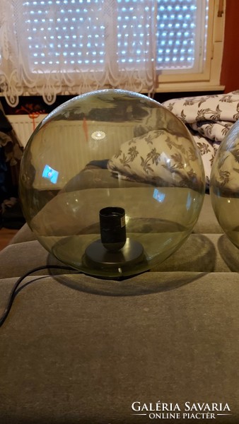 Üveg gömb asztali lámpák barna átlátszó nagyméretű