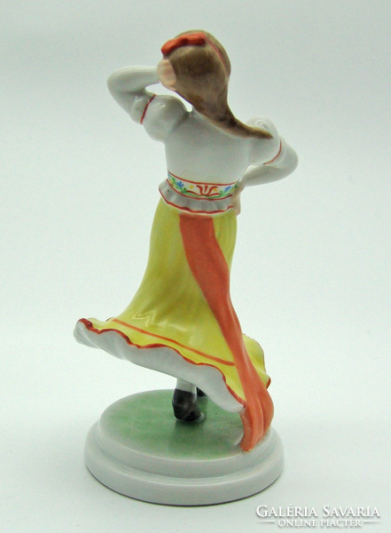B448 Herend rare woman in folk dress model number 5468 - in beautiful, flawless condition
