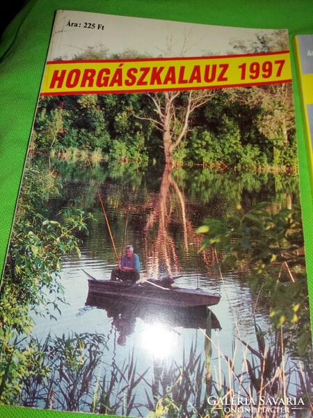 1990-1999 HORGÁSZKALAUZ évkönyvek kalendáriumok 9 db szép állapotban egyben a képek szerint