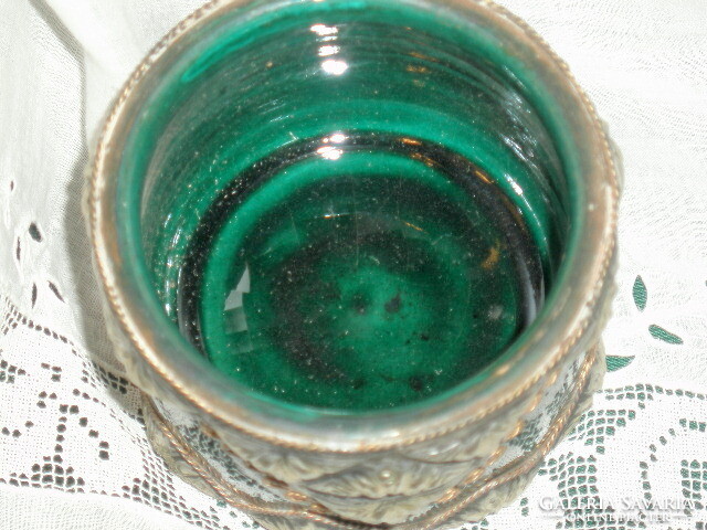 Moroccan handmade glazed ceramic jar with lid - art&decoration