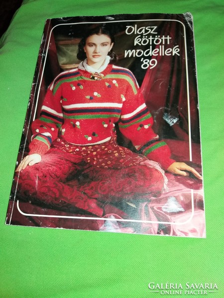 1989. Italian knitted models knitting needlework book Pannonia book publisher