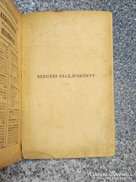 Real Hungarian cuisine Szeged cookbook - Aunt Rézi. Athenaeum. 1907