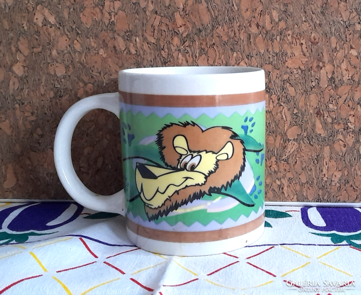 Retro porcelain mug - lion -