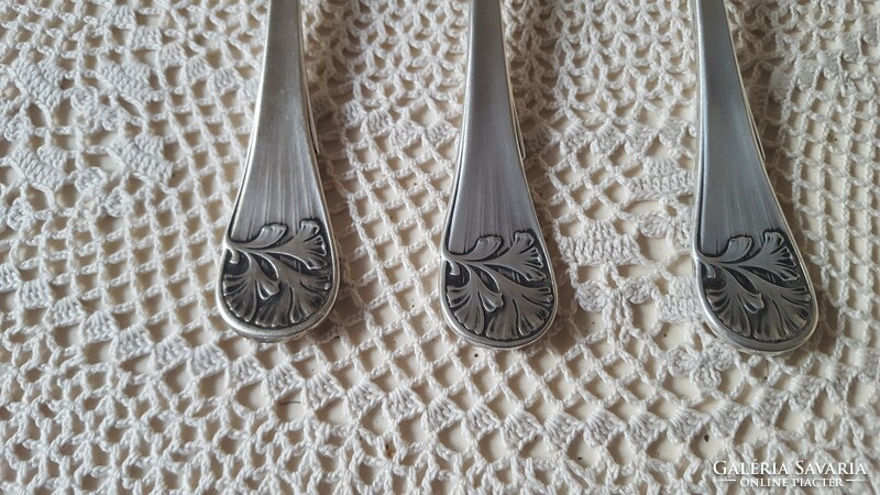 3 Art Nouveau art krupp berndorf silver-plated forks