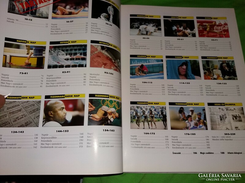 1996. Harle Tamás :A XXVI. nyári olimpiai játékok színes könyv albuma a képek szerint MAI NAP