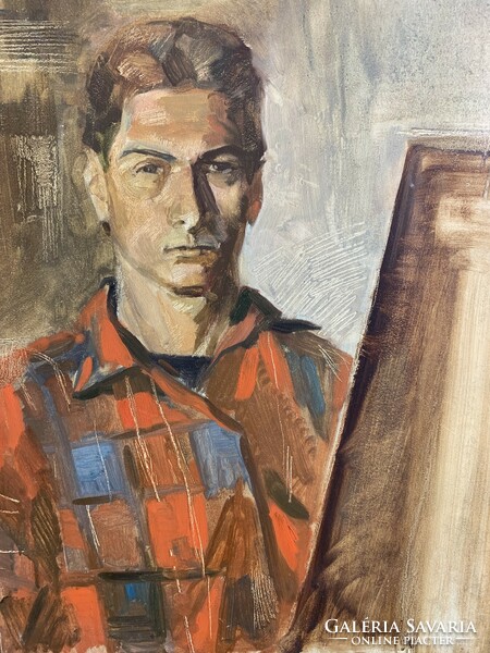 Szantrucsek Jenő jelzéssel olaj, vászon festmény, 58 x 48 cm-es. 0169