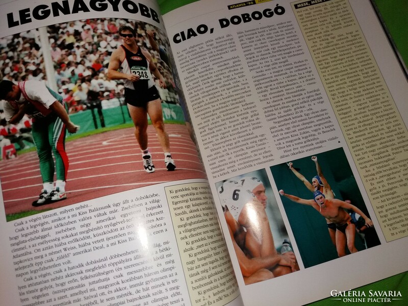 1996. Harle Tamás :A XXVI. nyári olimpiai játékok színes könyv albuma a képek szerint MAI NAP