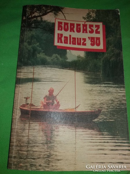 1990-1999 HORGÁSZKALAUZ évkönyvek kalendáriumok 9 db szép állapotban egyben a képek szerint