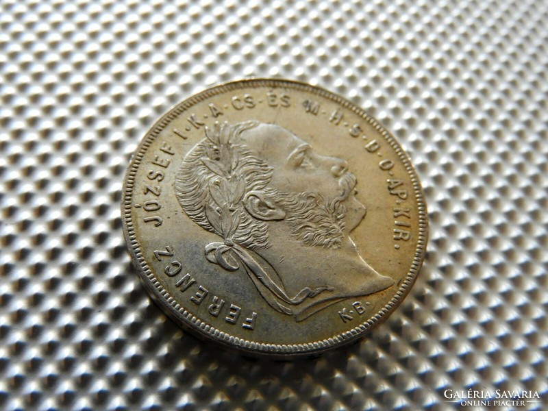 1878 About Körmöcbánya silver in a 1 ft forint capsule. The margin can be read: fj above (08jt108)