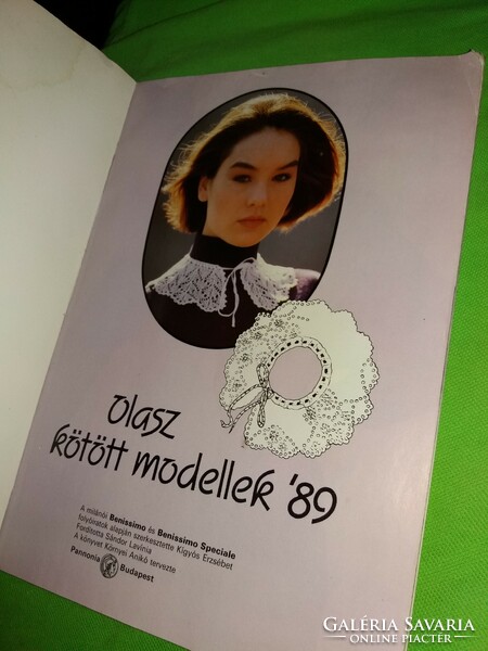 1989. Italian knitted models knitting needlework book Pannonia book publisher