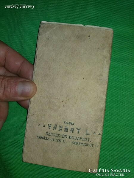 1901. EXTRÉM ritka minikönyv : Versek és Idézetek a képek szerint Várnay L. könyyvnyomda SZEGED