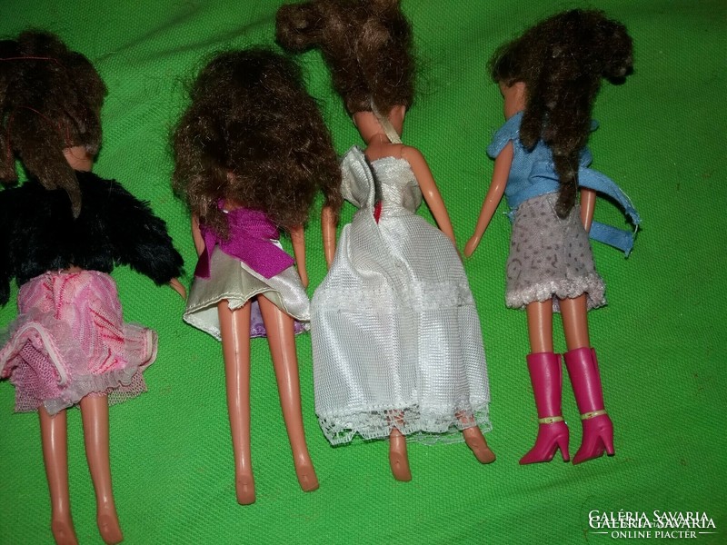 GYÖNYÖRŰ BABACSOMAG MINŐSÉGI  kicsi Barbie babák 4 db egyben 15 cm /db a képek szerint