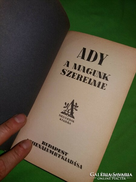Ady Endre művei egyöntetű, gyűjteményes kiadása I-VIII képek szerint ATHENEUM