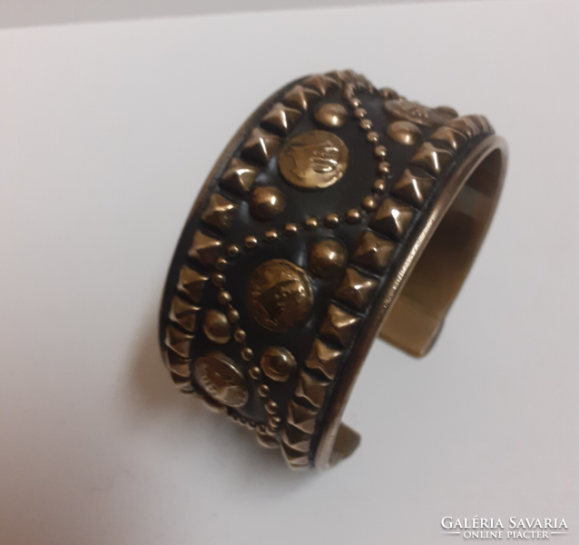Industrial copper bracelet bangle