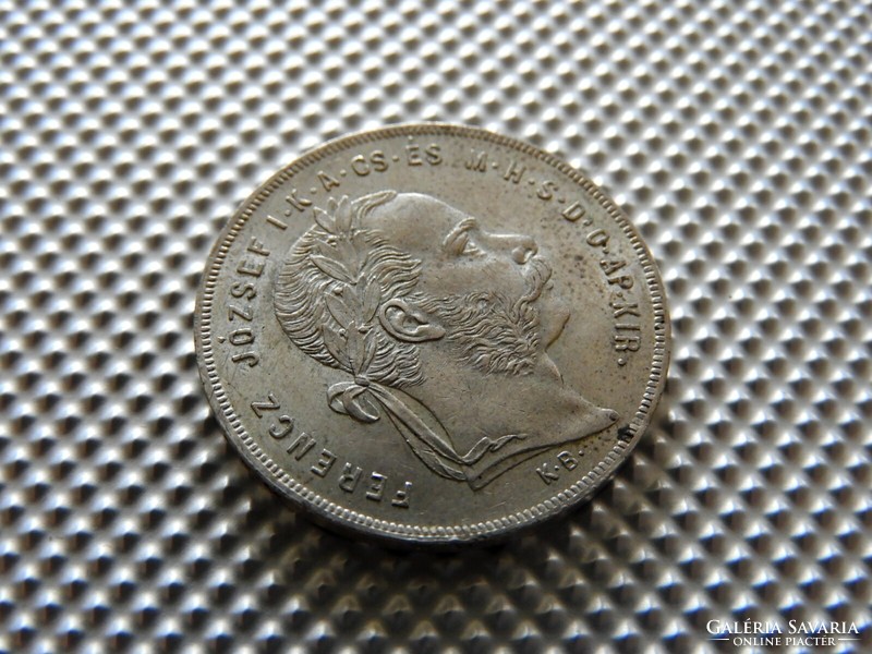 1877 About Körmöcbánya silver 1 ft. forint in capsule unc.