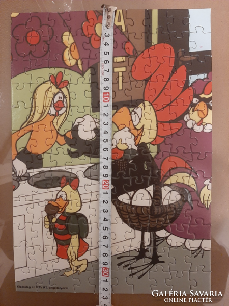 Kukori és Kotkoda puzzle, kirakó 32,7x23