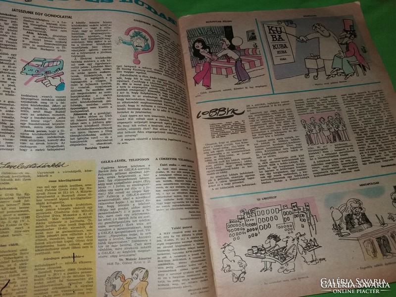 1977 november 17. LUDAS MATYI humoros hetilap újság magazin a képek szerint