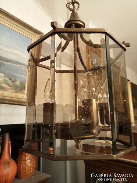 An old-style chandelier lamp for the foreground, anywhere