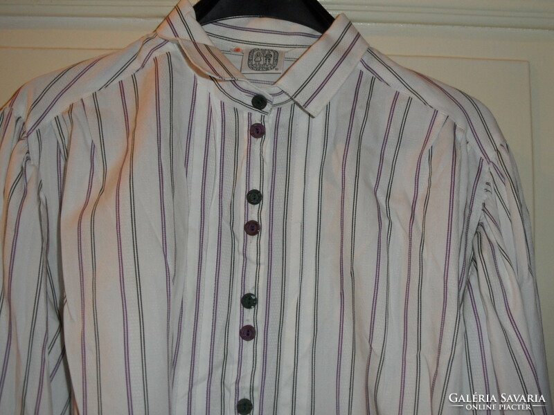 Tyrolean striped women's blouse, top (38's)
