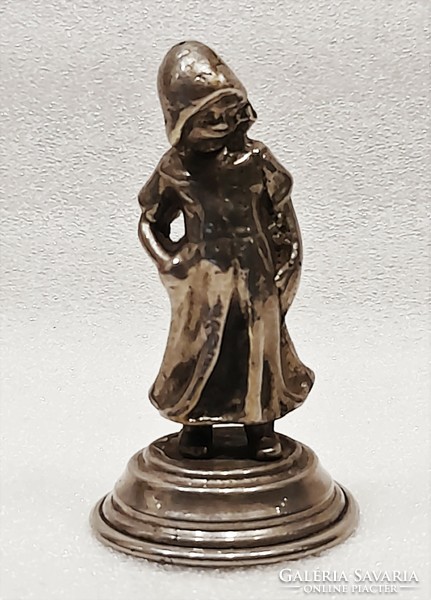 Sale! Charming antique metal statue of a little girl - HUF 3,000 fixed!