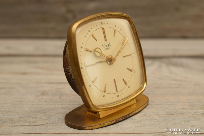 Rare kienzle desk clock in box / mid-century alarm clock / old / retro / antique