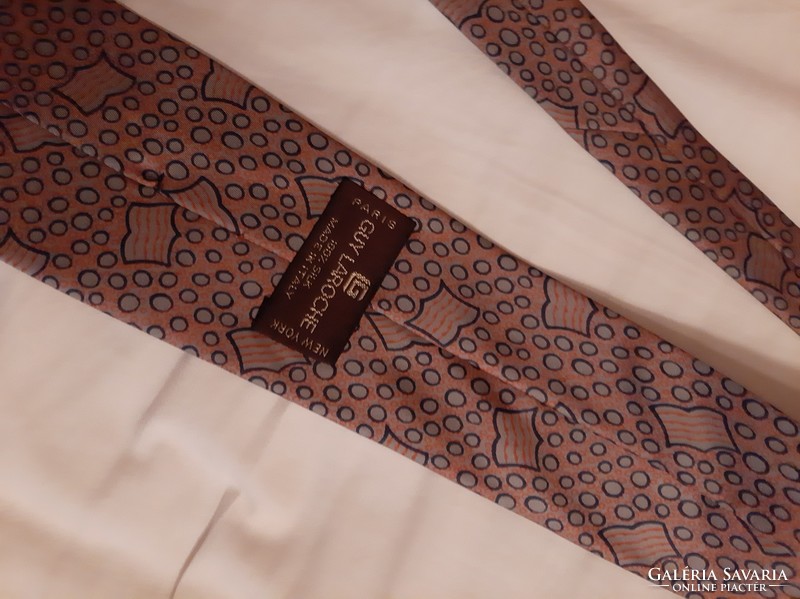 New, original guy laroche pure silk tie