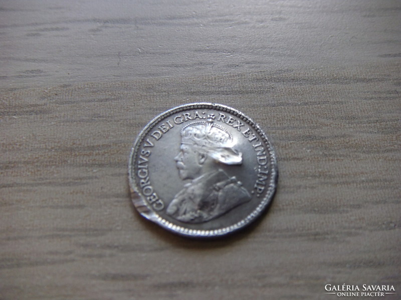 5 Cent 1918  Kanada Ezüstérme