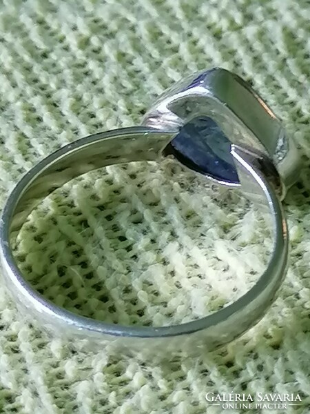 Tanzanit drágaköves ezüst gyűrű