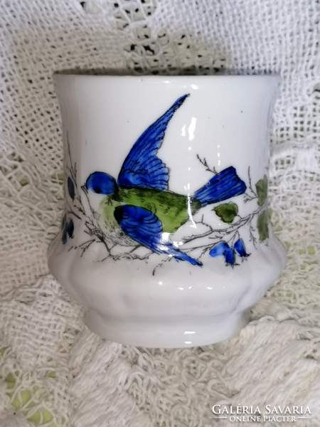 Antique, hand-painted tit, very rare mug, collection