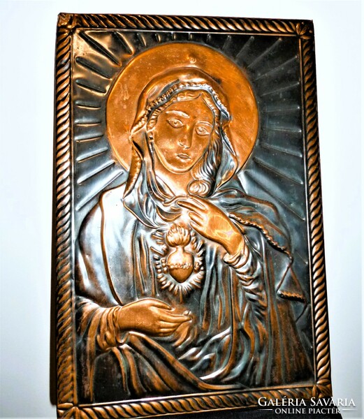 2 Bronze plate embossing of the holy image