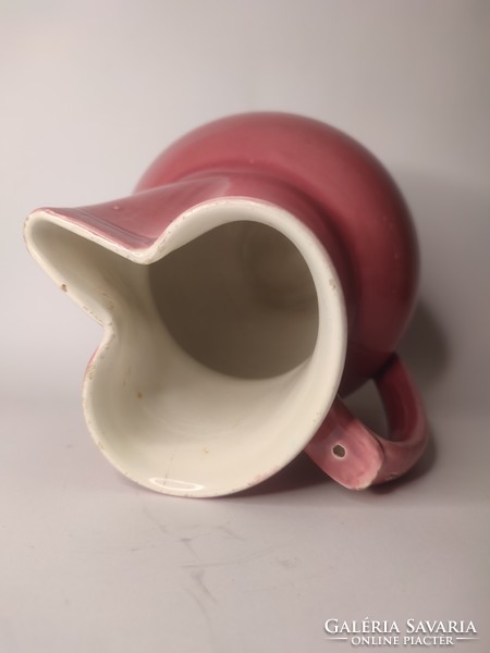 Old körmöcbánya marked pink jug similar to zsolnay