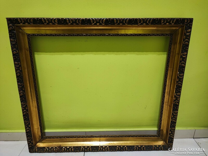 Beautiful antique gilded wide frame, good size painting mirror frame picture frame. 50 X 60 cm picture size