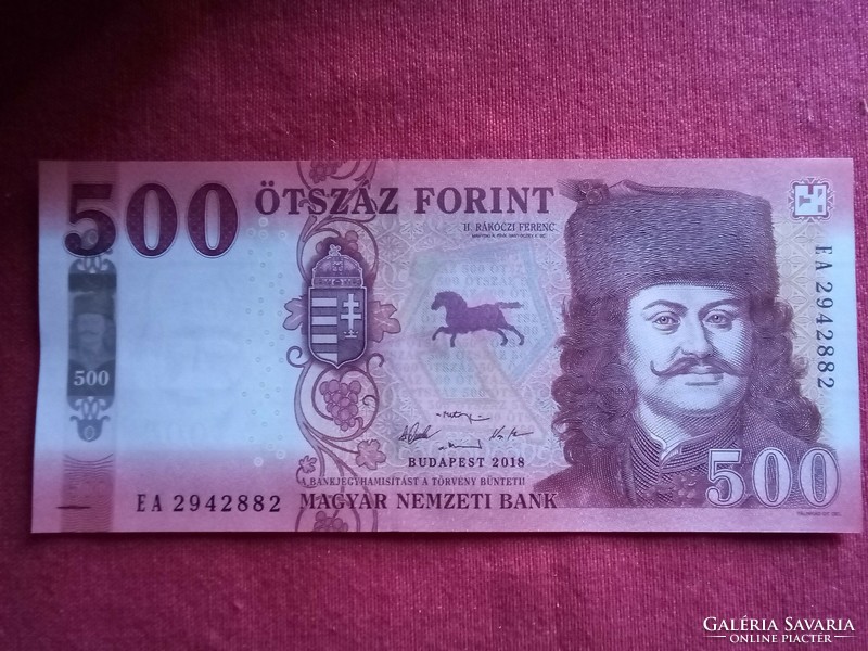 500 Ft papír pénz  hajtatlan gyönyörű állapotú bankjegy 2018 UNC