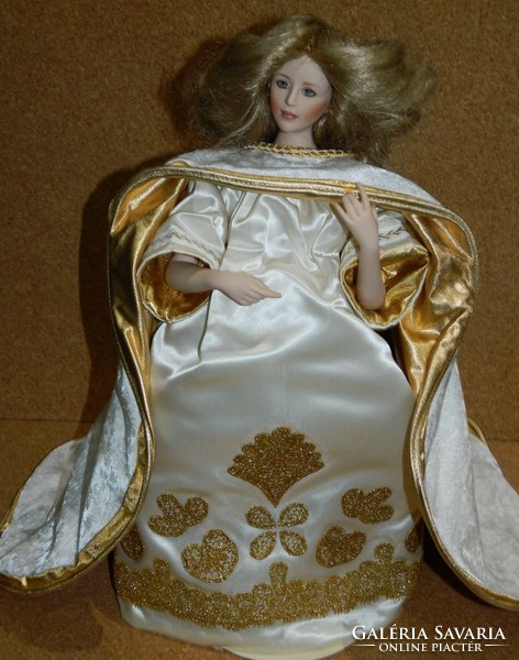 Franklin heirloom marked angel artist doll 40 cm - with halo - art&decoration