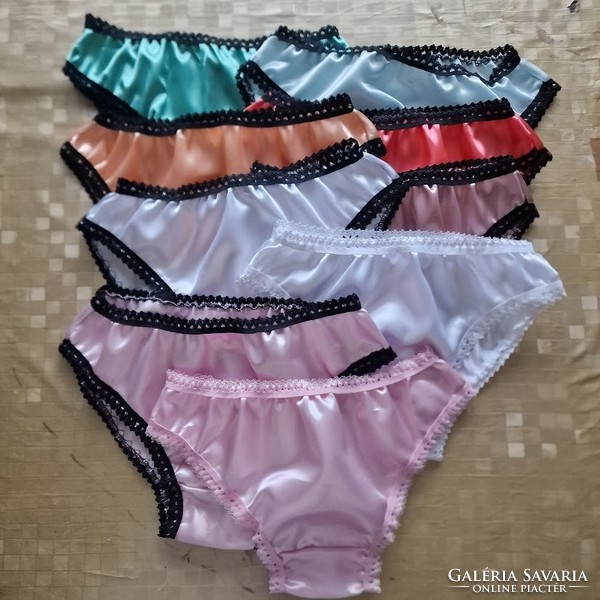 Fen48.1 - Women's underwear - 10 traditional style satin panties m/40