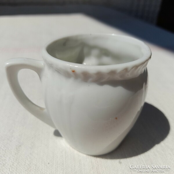 Art nouveau mini porcelain flower memory mug