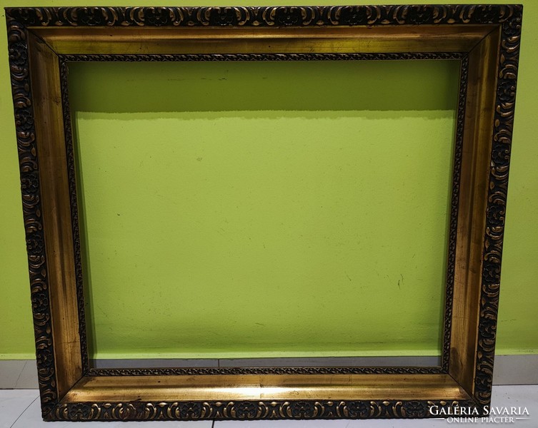 Beautiful antique gilded wide frame, good size painting mirror frame picture frame. 50 X 60 cm picture size