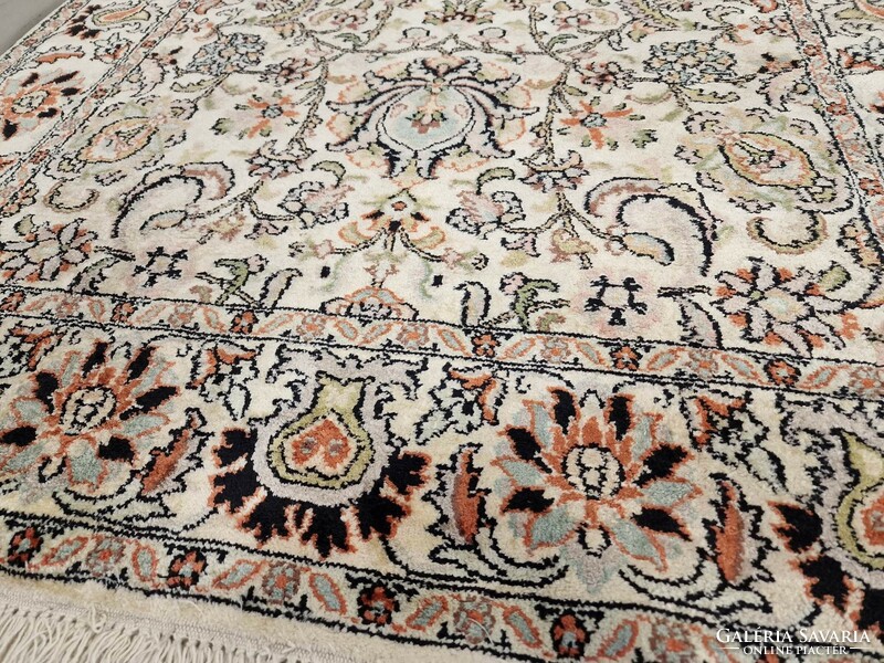 Real cashmere silk 123x193 cm hand knotted Persian rug mm_150