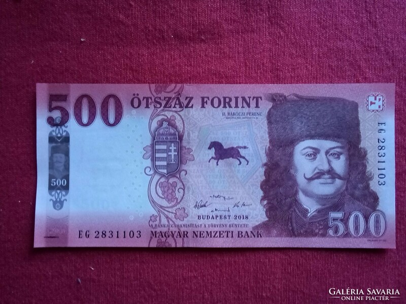 500 Ft papír pénz  hajtatlan gyönyörű állapotú bankjegy 2018 UNC