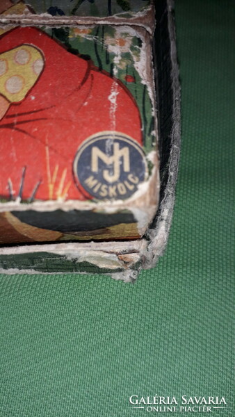Antik MISKOLCI JÁTÉKÁRUGYÁR KIRAKÓS KOCKA - játék antik kockapuzzle a képek szerint